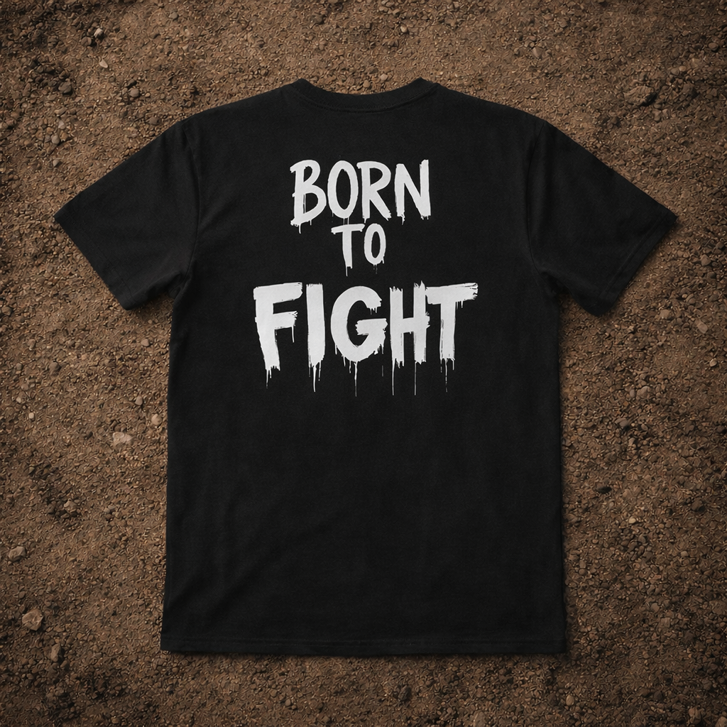 Born to Fight Men's Fitted T-Shirt | MMA Boxing Gym Tee