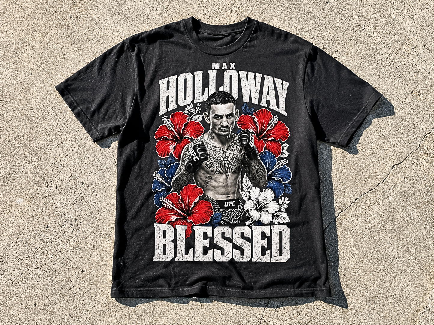 Max "Blessed" Holloway T-Shirt - Men's Regular Fit Tee | UFC 329 Merch