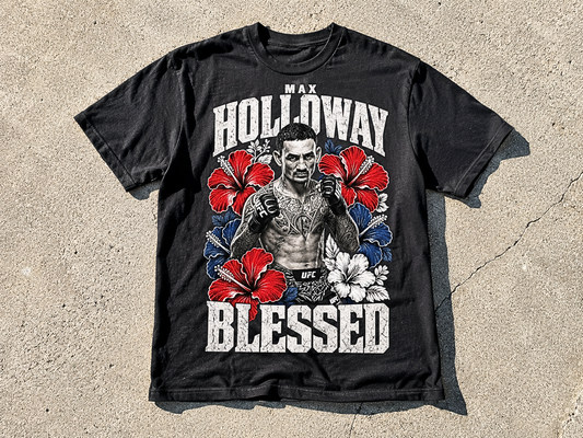 Max "Blessed" Holloway T-Shirt - Men's Regular Fit Tee | UFC 329 Merch