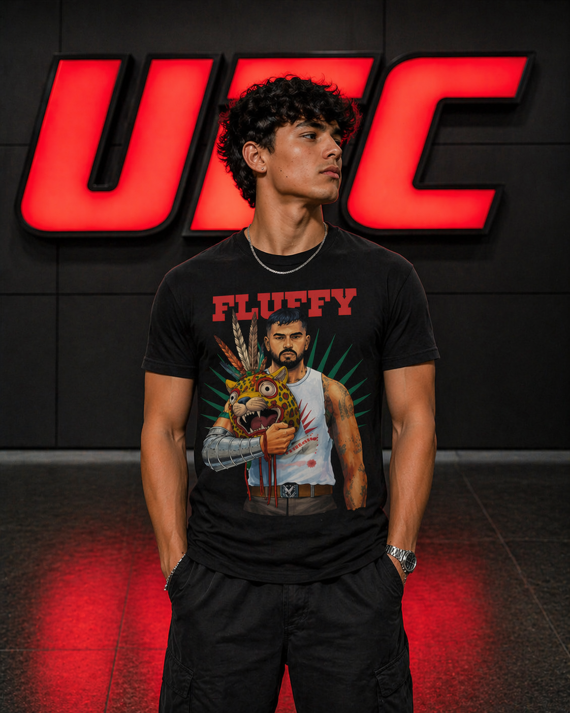Anthony "Fluffy" Hernandez T-Shirt - Men's Regular Fit Tee | UFC Graphic Fighter Streetwear