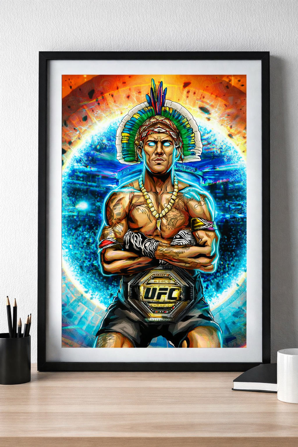 Alex Pereira UFC Poster - MMA Champion Art | Kickboxing Legend Decor