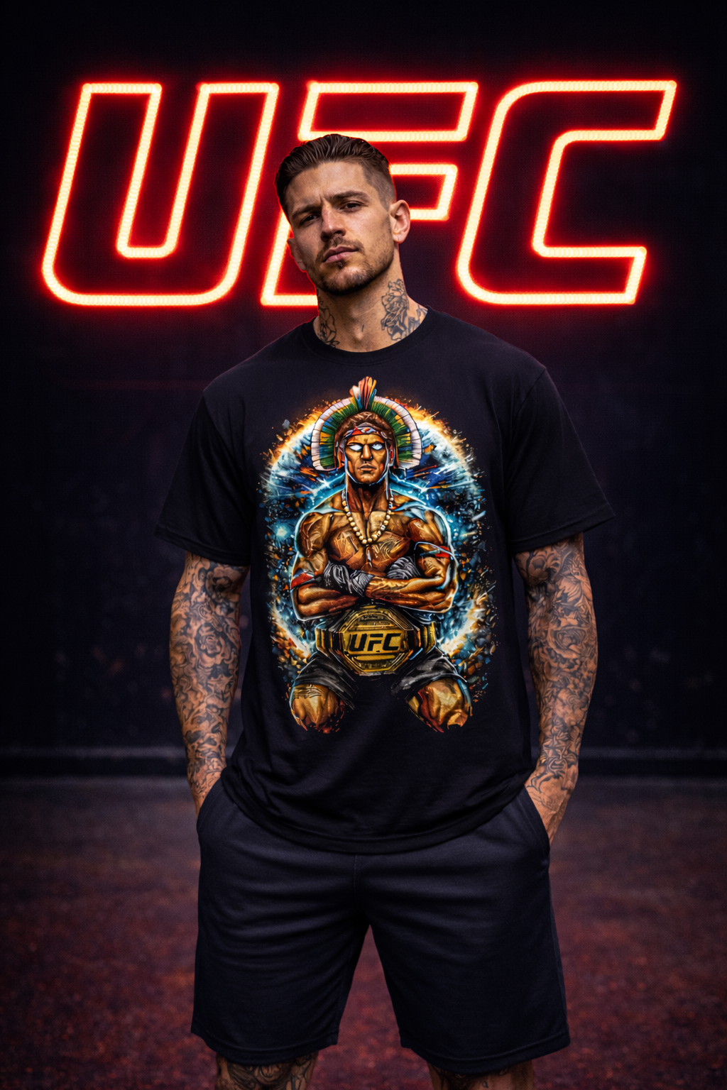 Men's Relaxed Fit Alex Pereira Inspired T Shirt