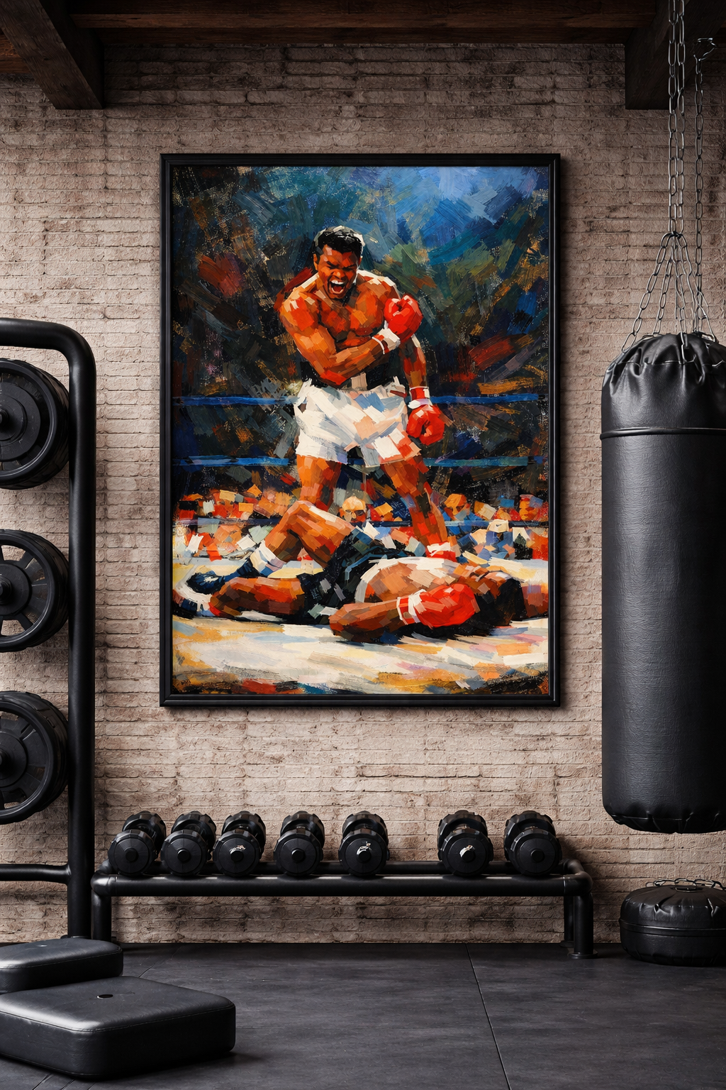 Muhammad Ali Boxing Poster – Heavyweight Champion Wall Art | Undercard Art Combat Sports Decor