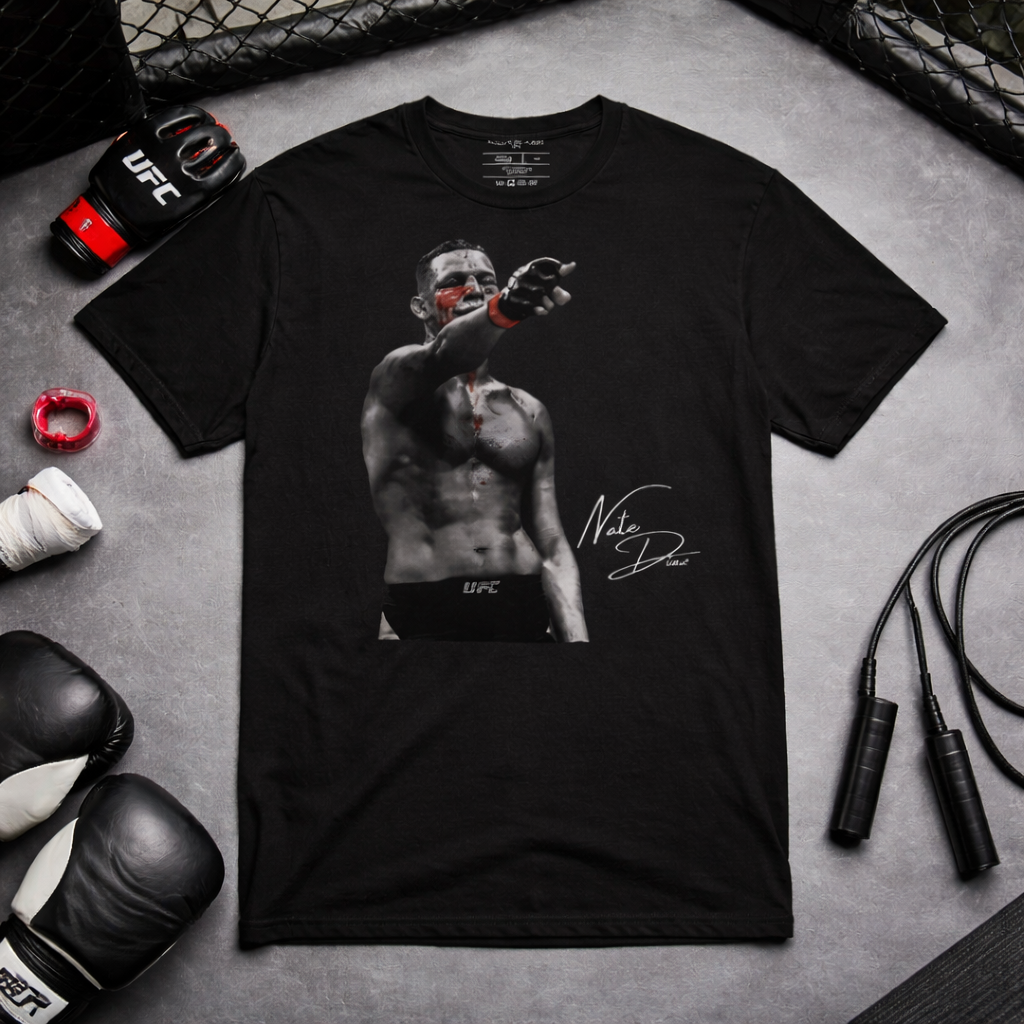 Nate Diaz Signature Shirt – Men’s Relaxed Fit MMA Graphic Tee | UFC Fighter Streetwear Apparel