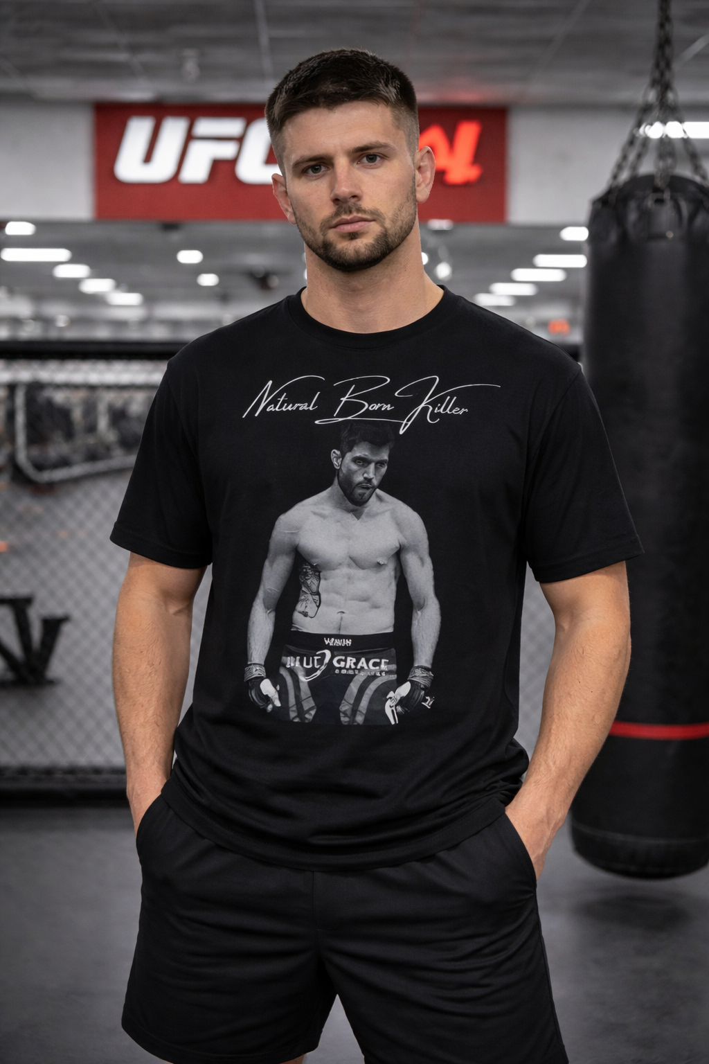 Carlos Condit Natural Born Killer Shirt – Men’s Relaxed Fit MMA Graphic Tee | Combat Sports Apparel