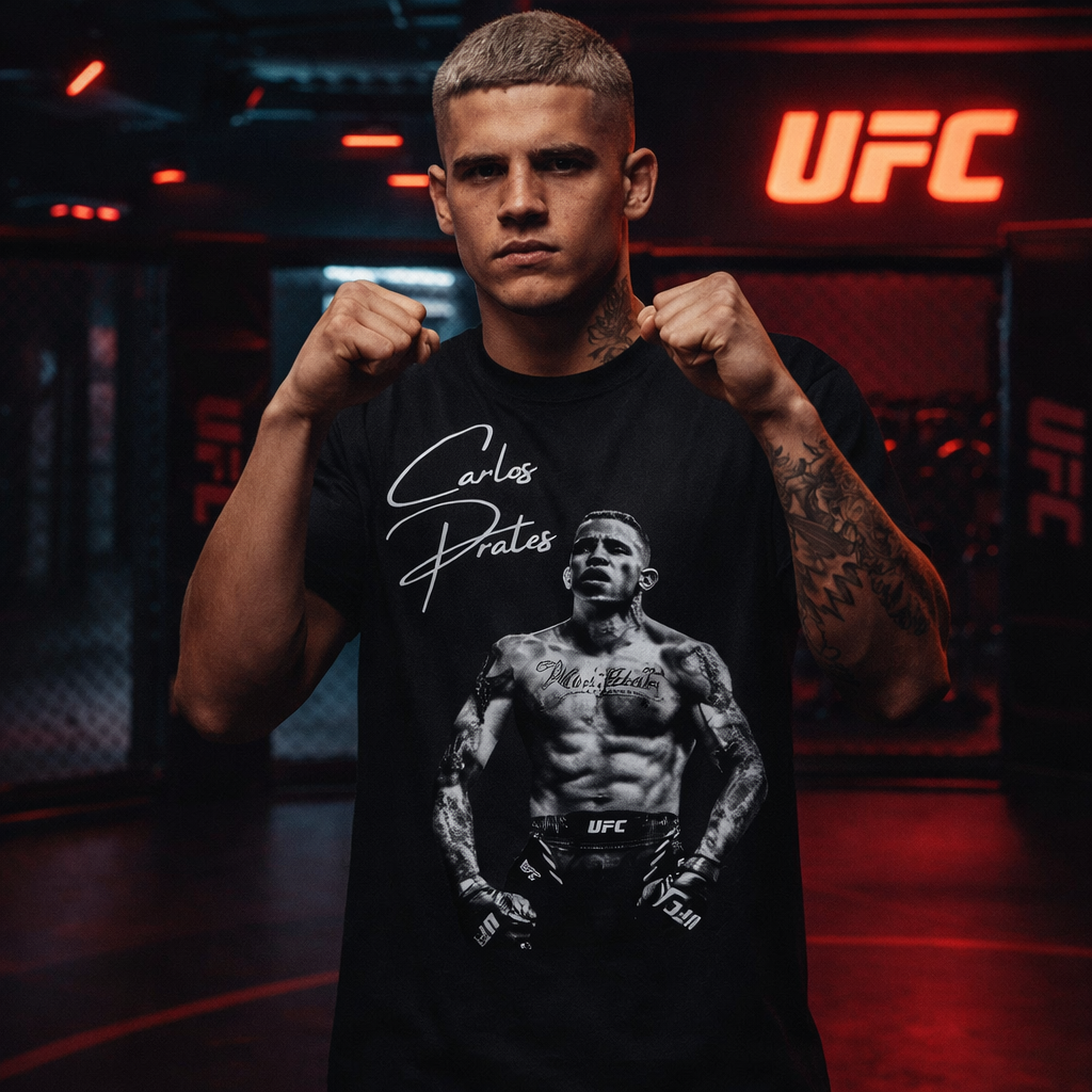 Carlos Prates Shirt – Men’s Relaxed Fit MMA Graphic Tee | Combat Sports Apparel