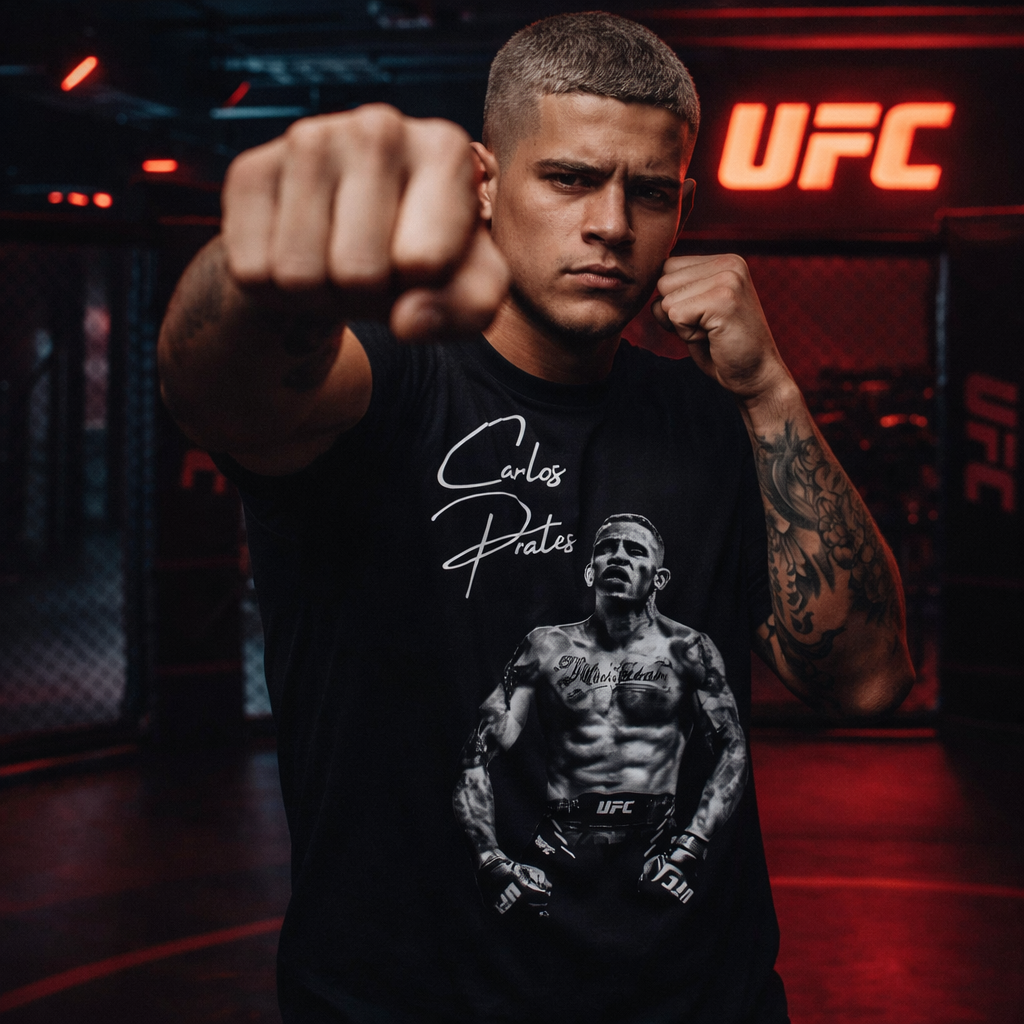 Carlos Prates Shirt – Men’s Relaxed Fit MMA Graphic Tee | Combat Sports Apparel