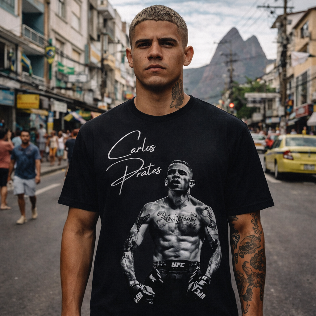Carlos Prates Shirt – Men’s Relaxed Fit MMA Graphic Tee | Combat Sports Apparel