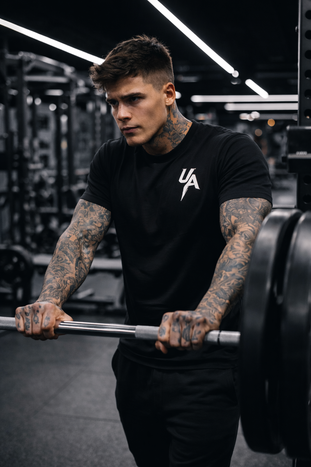 Men’s Fitted Gym T-Shirt – Combat Sports Training Tee | Undercard Art Athletic Apparel