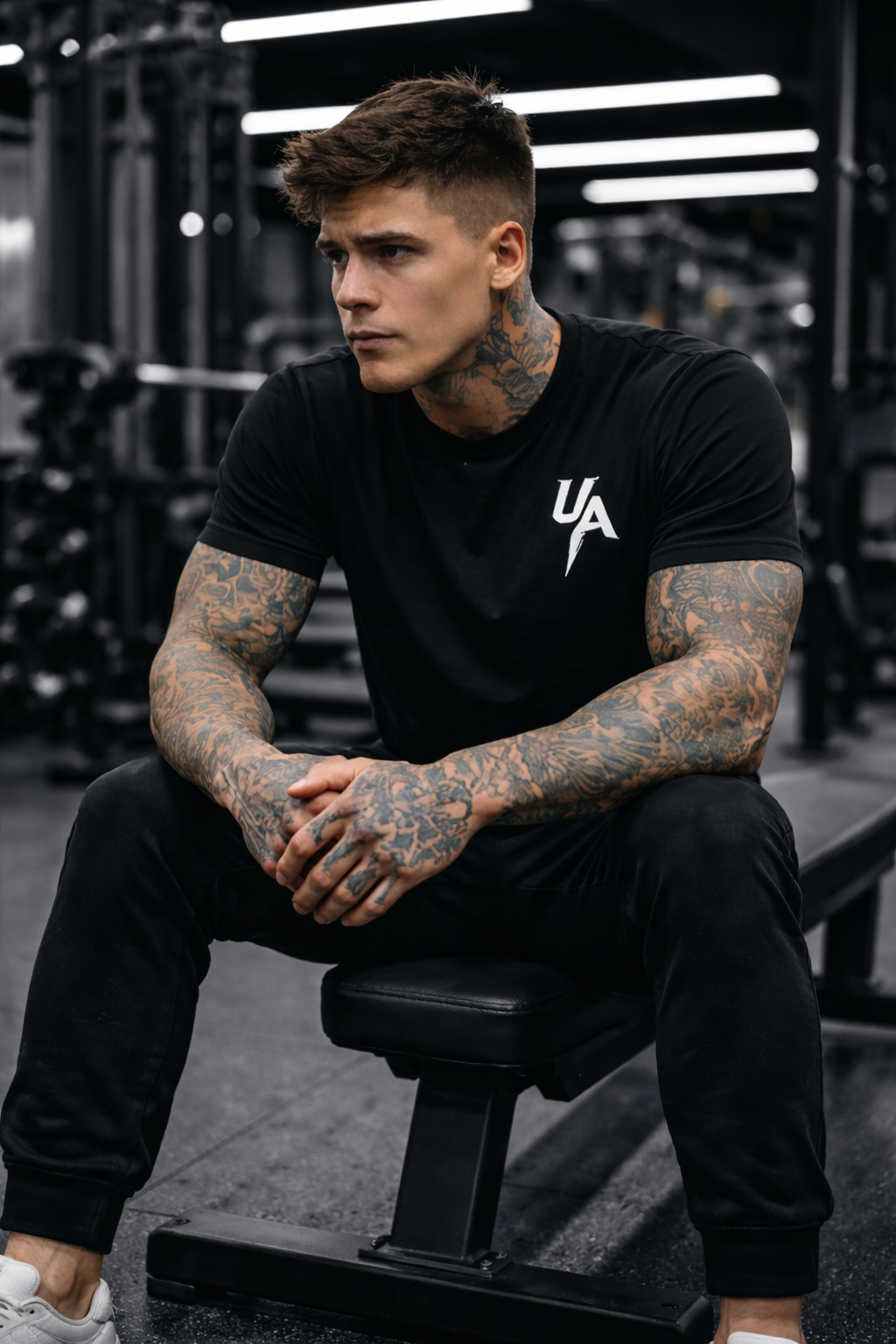 Men’s Fitted Gym T-Shirt – Combat Sports Training Tee | Undercard Art Athletic Apparel