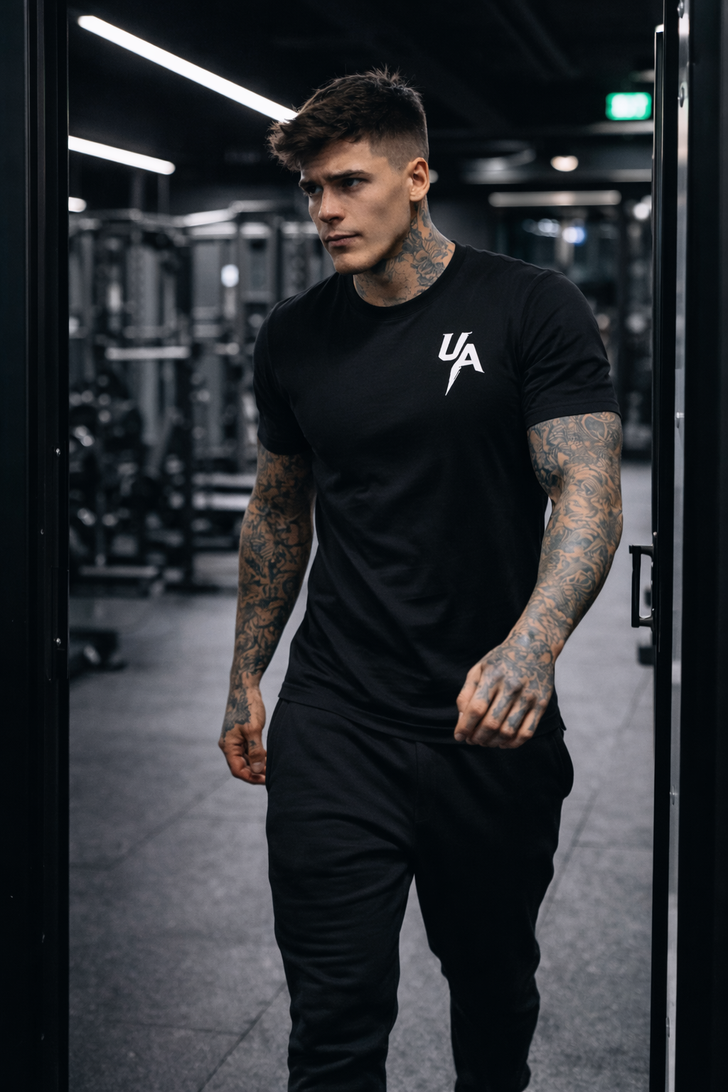 Men’s Fitted Gym T-Shirt – Combat Sports Training Tee | Undercard Art Athletic Apparel