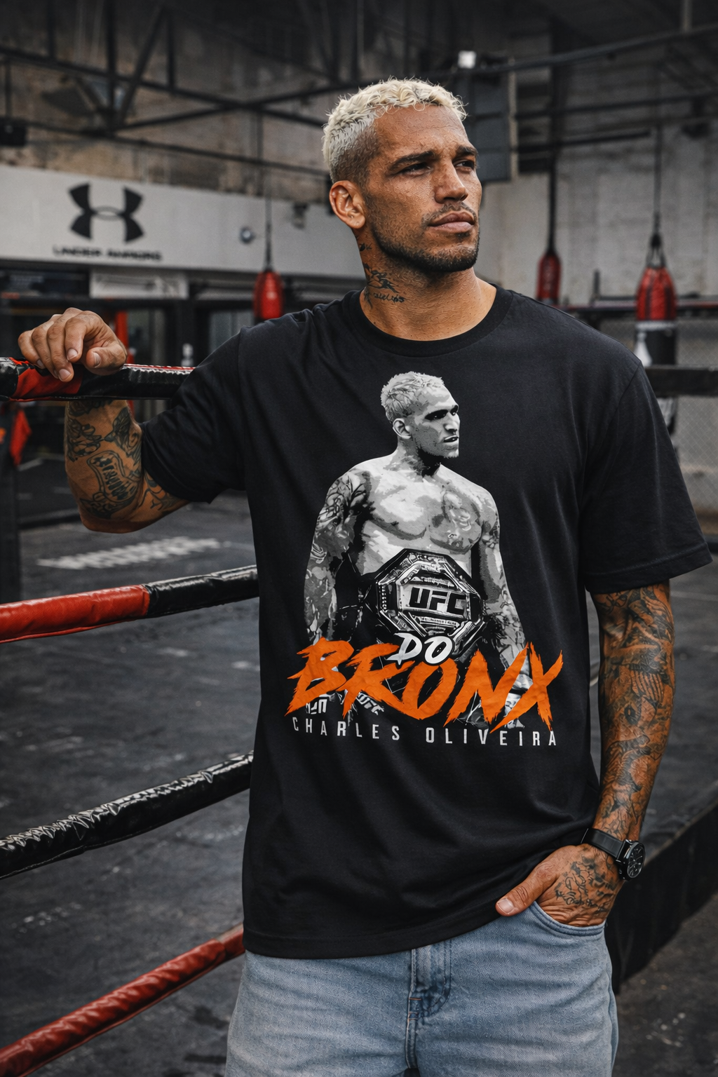Charles Oliveira Do Bronx Shirt – Men’s Relaxed Fit MMA Graphic Tee | Combat Sports Apparel