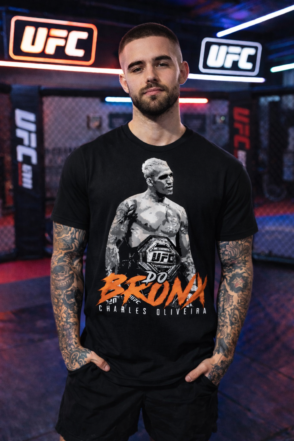 Charles Oliveira Do Bronx Shirt – Men’s Relaxed Fit MMA Graphic Tee | Combat Sports Apparel