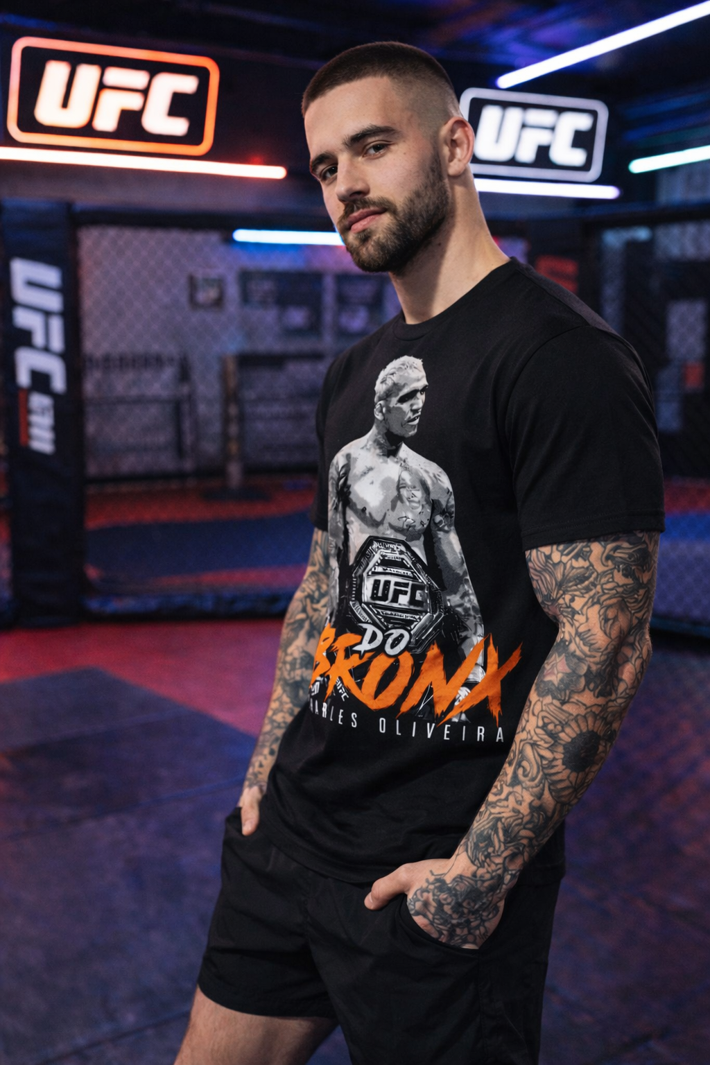 Charles Oliveira Do Bronx Shirt – Men’s Relaxed Fit MMA Graphic Tee | Combat Sports Apparel