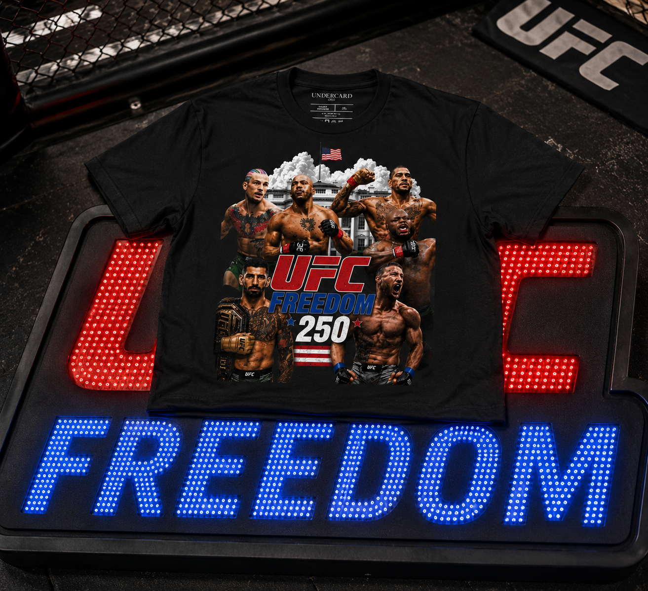 UFC Freedom 250 T-Shirt - Men's Regular Fit Tee | UFC Fighter Apparel