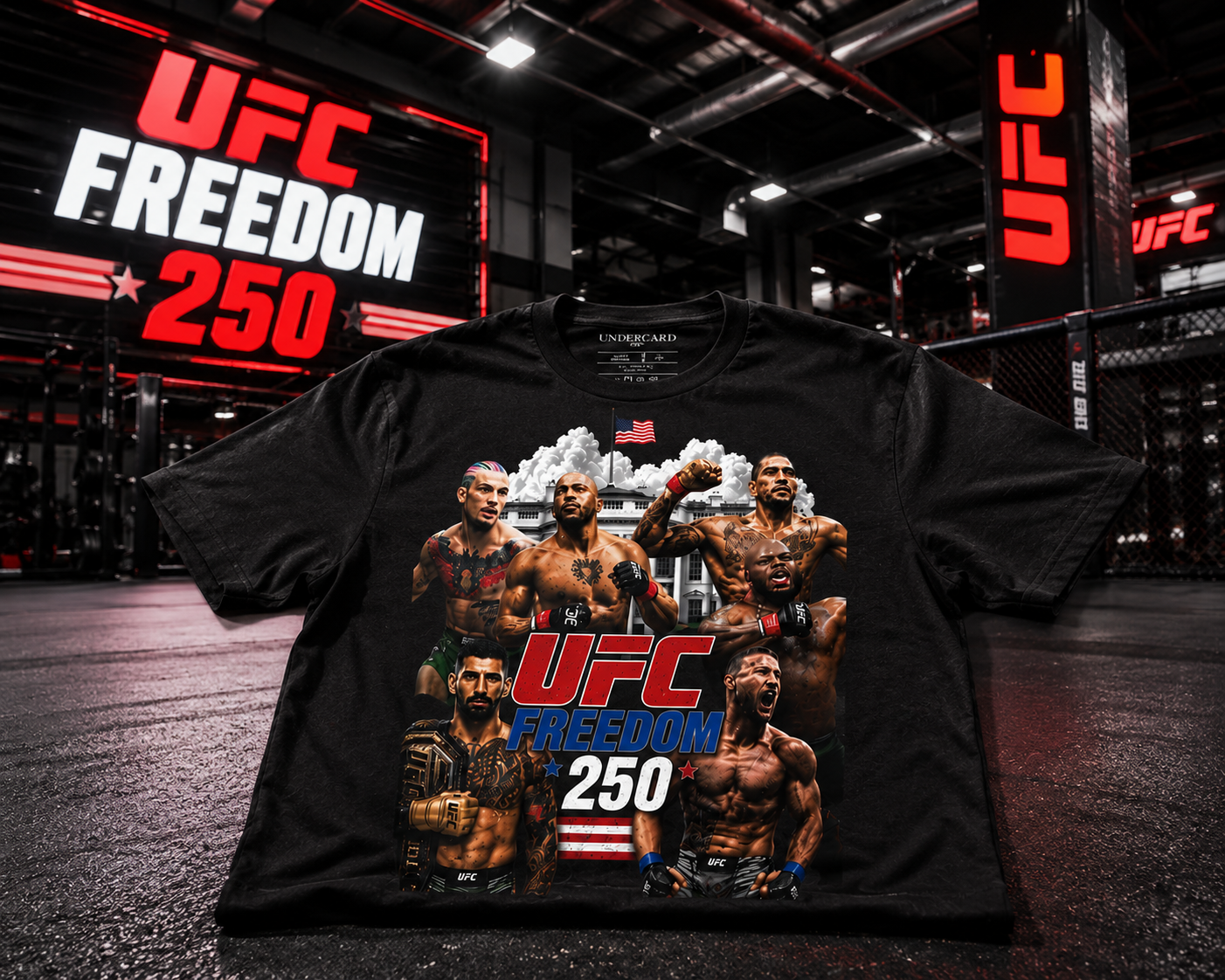 UFC Freedom 250 T-Shirt - Men's Regular Fit Tee | UFC Fighter Apparel