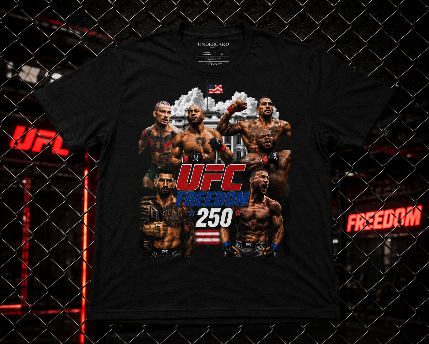 UFC Freedom 250 T-Shirt - Men's Regular Fit Tee | UFC Fighter Apparel