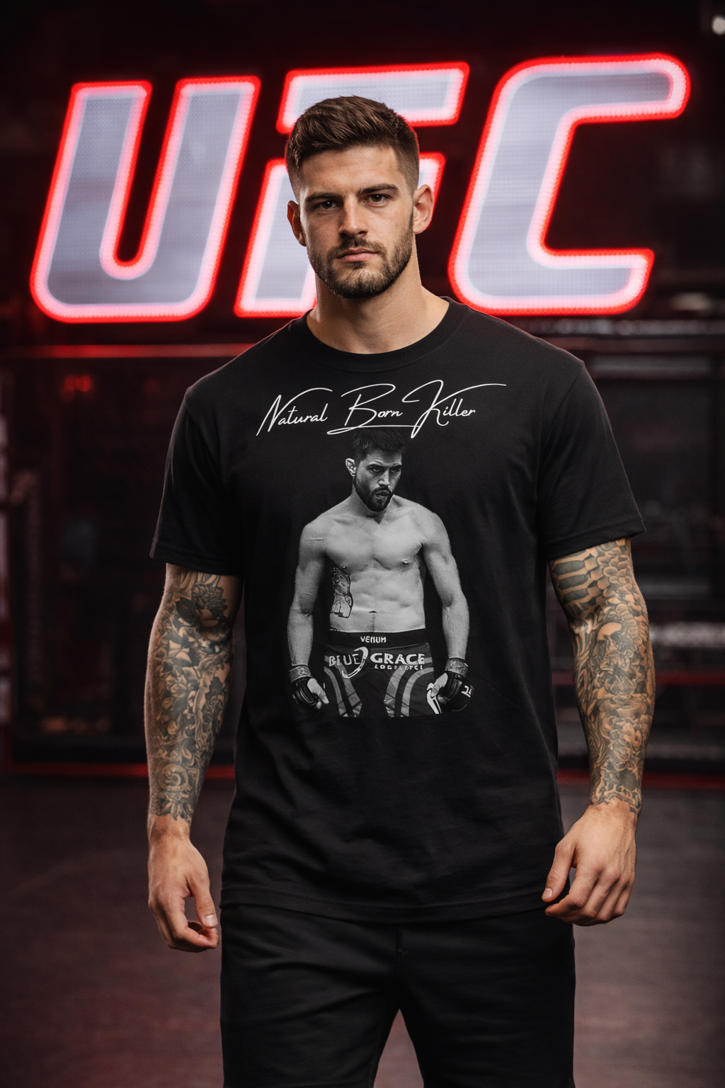 Carlos Condit Natural Born Killer Shirt – Men’s Relaxed Fit MMA Graphic Tee | Combat Sports Apparel