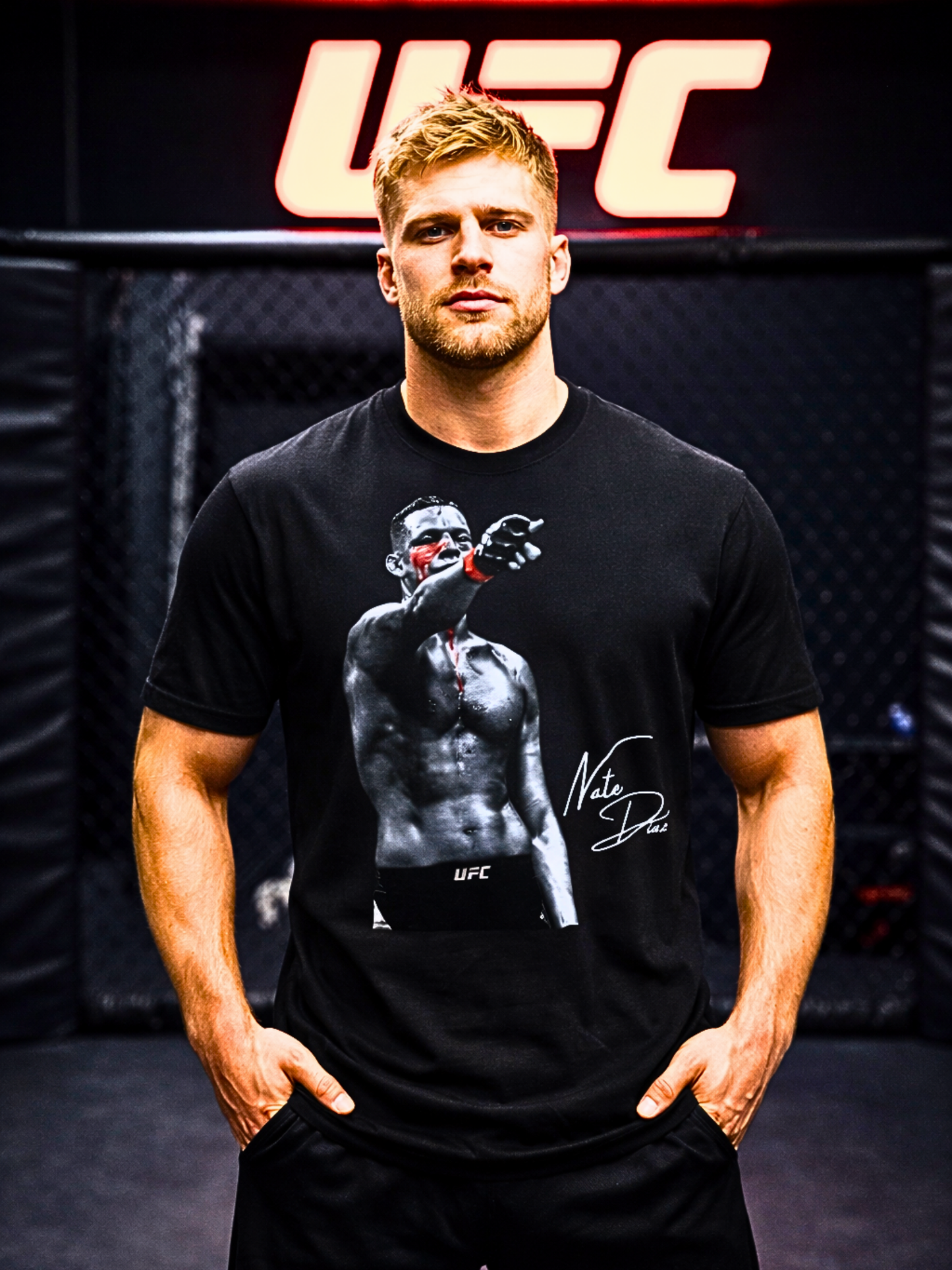 Nate Diaz Signature Shirt – Men’s Relaxed Fit MMA Graphic Tee | UFC Fighter Streetwear Apparel
