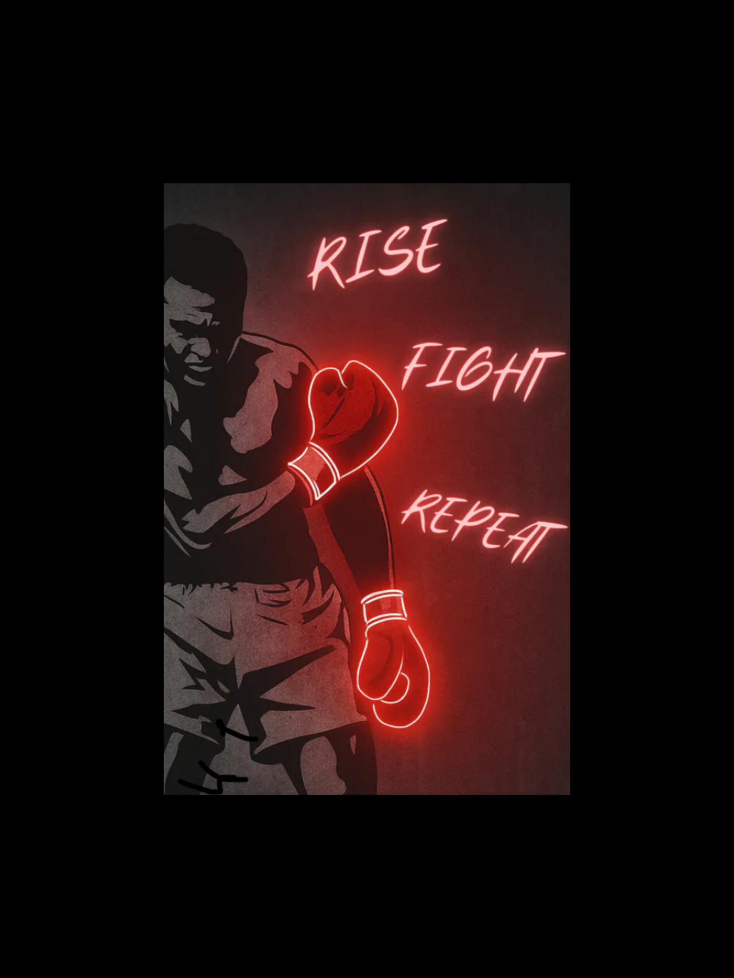 Rise. Fight. Repeat. Poster – Undercard Arts