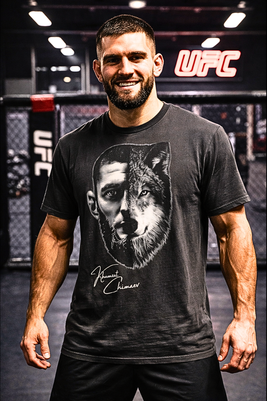 Vintage Khamzat Chimaev T Shirt - Men's Relaxed Fit Vintage Tee | UFC Fighter Apparel