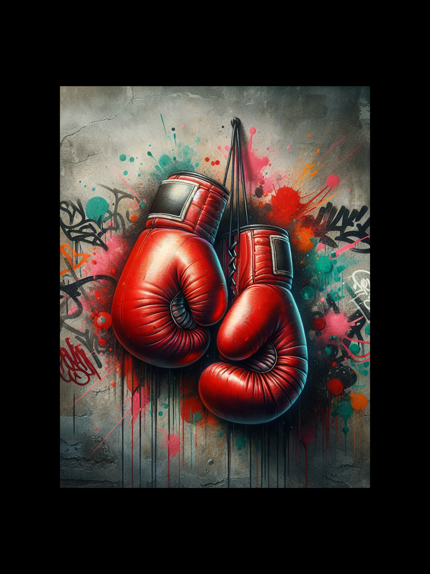 Street Art Style Boxing gloves Poster