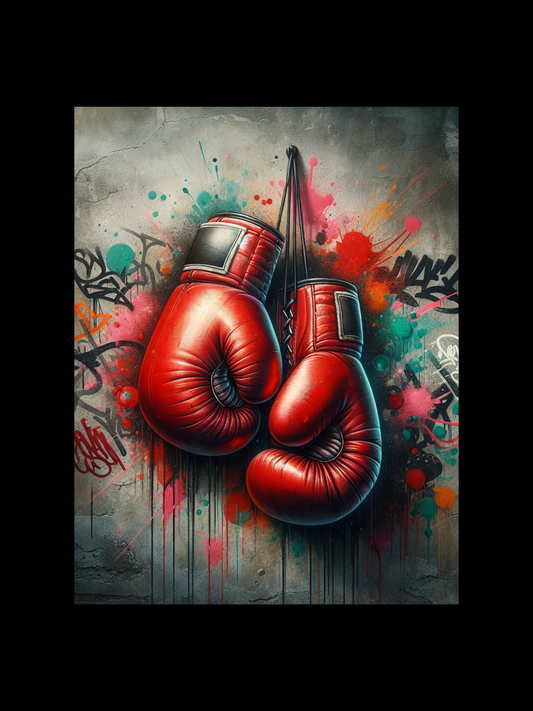 Street Art Style Boxing gloves Poster