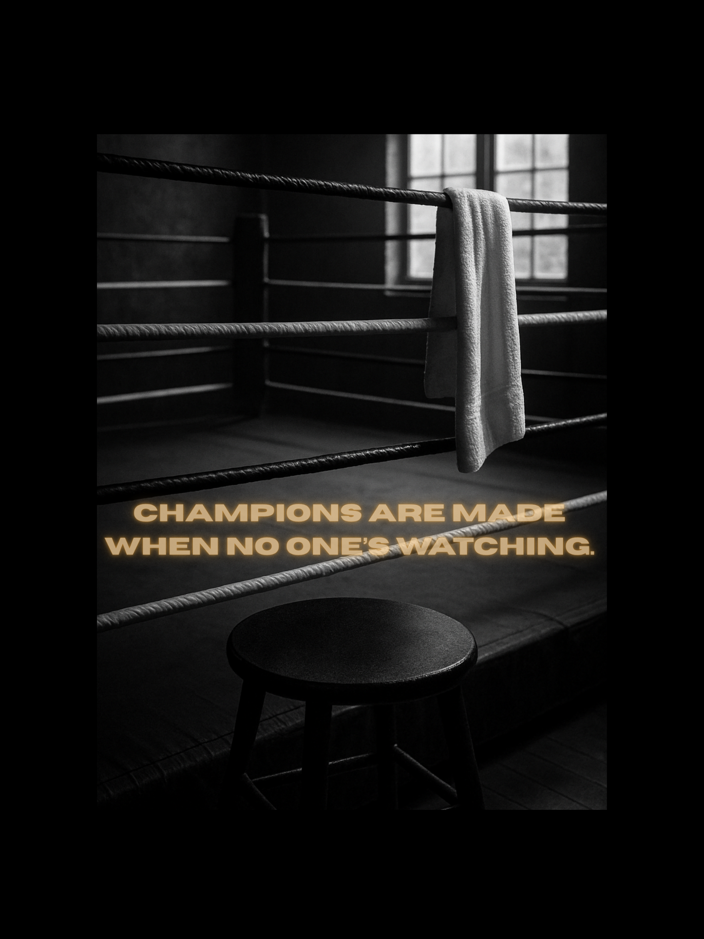 Champions Are Made When No One's Watching Poster