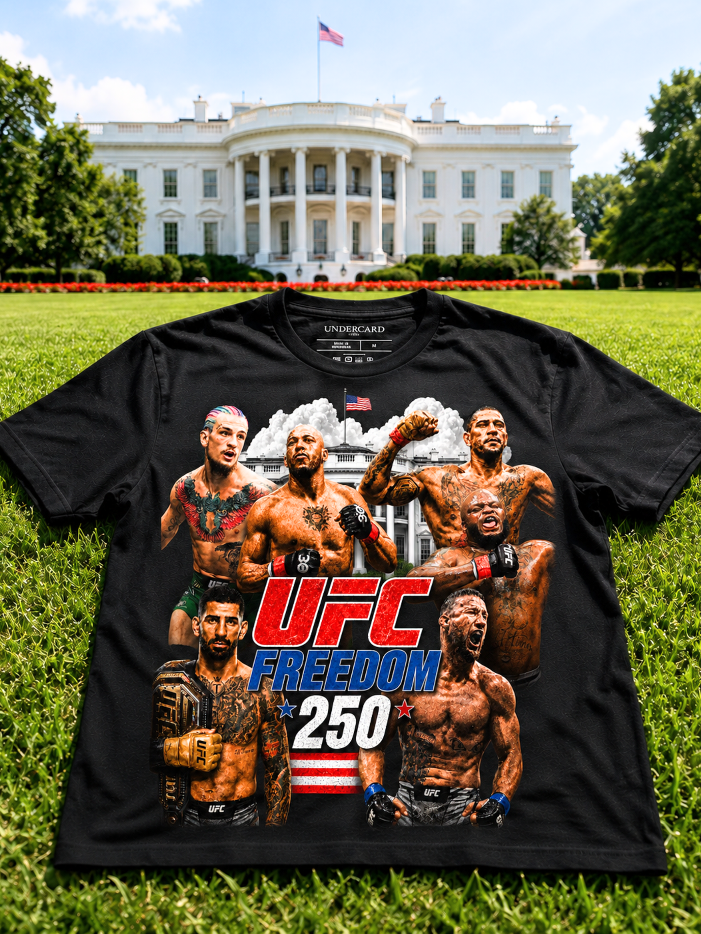 UFC Freedom 250 T-Shirt - Men's Regular Fit Tee | UFC Fighter Apparel